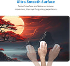 Darkness Red Moon Desk Mat Japanese Mouse Pad, Large Japanese Desk Mat, XL Anime Gaming Keyboard Mat, Non-Slip Rubber Base, Big Extended Desk Protector for Home Office, 31.5”x11.8”