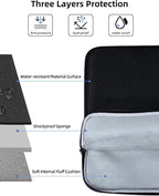 EVICIV Laptop Sleeve Case 24 inch, 360° Protective Laptop Carrying Case Computer Cover Bag with Handle for 23-24.5 inch Desktop, Portable Monitor, Notebook, Large Travel Briefcase Handbags(Black)