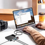 2TB Docking Station External Hard Drive Storage, USB-C Hub + HDD 7-in-1, USB 3.0, SD/TF Card, HDD for Windows, Mac, Android, TV, Phone, Laptop, Desktop, PC