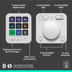 Logitech MX Master 3S Wireless Mouse Standard Edition with Logi Bolt USB Receiver + MX Creative Console: Mouse, Programmable Keys and Dial for Graphic Design, Video Editing, Adobe and More - Pale Grey