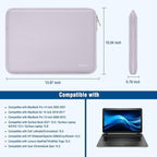 MOSISO Laptop Case 13.3 inch, 13-13.3 inch Laptop Sleeve Bag Compatible with MacBook Air/Pro 13/Pro 14 M5 M4 M3 M2 M1, HP Dell ASUS Lenovo, Neoprene Computer Sleeve Bag with Small Case, Dusty Lilac