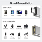 Elebase USB C Adapter for New iPhone 16 4Pack,USBC Male to USB 3.0 Female Adapter,Type C Thunderbolt 4 OTG Converter for Receivers Dongles,Hard Disk,Printers,Camera,Tablet,Laptop,Microsoft Surface