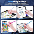 Mesh Fiber Tips (10 Pack) GUUGEI Stylus Pen Replacement Tips Suitable for capacitive Touch Screen,High Sensitivity, Soft, no Scratch Screen Pen tip