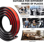 4ft Floor Cord Cover, Silicone Wire Hider, Hide Extension Cords, Protect Cords, Prevent Cable Trips, Heavy-Duty Adhesive-Backed Anti-Trip Cable Protector for Floor, Desk & Wall