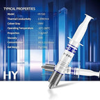 HY510-50g (25g*2) Thermal Conductivity: >1.93W/m-k CPU Thermal heatsink Paste Silicone Grease Compound Non-Conductive for pc CPU gpu PS4 50 Gram