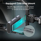 SmallRig 4-in-1 USB-C Hub with a Cold Shoe Mount for Phone/Camera Cage, PD 100W / USB-C 3.1/2.0 with Audio Adapter x 2, for Professional Mobile Shooting - 4598