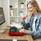 Audio mixer, suitable for live streaming, singing, and gaming on computer/phone; soundboard for 3.5mm condenser microphone; podcast mixer with live sound card, noise reduction, and one-touch mute