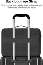 MOSISO 360 Protective Laptop Case 13.3 inch, 13-13.3 inch Laptop Sleeve Compatible with MacBook Air/Pro 13 / Pro 14, HP Dell ASUS Lenovo, Side Open Bag with 2 Raised&1 Flapover Pockets, Slate Gray