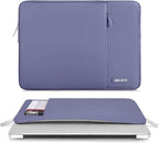 MOSISO Laptop Case 15 inch, 15 inch Laptop Sleeve Compatible with MacBook Air 15 M4 A3241 M3 A3114 M2 A2941 2025 2024 2023,Dell XPS 15,Polyester Vertical Computer Sleeve Bag with Pocket, Lavender Gray