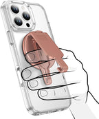 BAISRKE Magnetic Belt Clip Phone Holder, Strong Magnetic Waist Clip Compatible with Phone Cases, Portable & Versatile Accessory for Travel & Outdoor Use (Rose Gold)