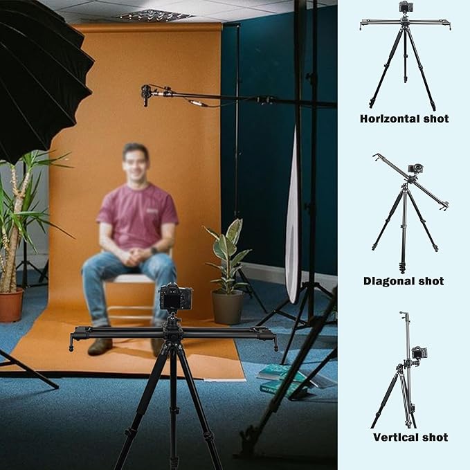 Konova New G1 Wireless Motorized Integrated Carbon Slider for Video, Time Lapse, Stop Motion, Parallax Panormaic Shooting (100cm (39.4"))