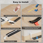 6FT Side-Open Extension Cord Covers for Wires on Floor,Silicone Power Cable Protector Cord Hider Management Strip,Hide Electric Wire on Carpet,Chord Runner Protective Safety Wiremold,Brown