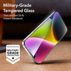 ESR 3 Pack for iPhone 13 Pro Max/iPhone 14 Plus Screen Protector, [9H Hardness] [Military Grade Shatterproof] Tempered Glass Film with Easy Installation Tool, HD Clear, Scratch Resistant