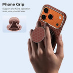 BENKS ArmorPop Magnetic Phone Grip & Stand for MagSafe, 360° Rotation Adjustable Phone Ring Holder for iPhone 17/16/15/14/13/12 Series, Durable Kevlar Design