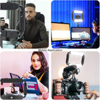 GVM Great Video Maker LED Ring Light 5600K Selfie Light, Smartphone Video Rig & Phone Video Stabilizer for Camera, Smartphone, Makeup, YouTube Setup, Self-Portrait Shooting with Bluetooth