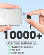 TG90° Portable Charger Power Bank,5000mAh Small Battery Pack with Built-in Foldable AC Wall Plug and Cables, Mini Battery Charger Compatible with iPhone 16 15 14 13 12 Samsung Google iPad etc
