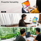 for iPad 9th Generation Case with Keyboard,Magic Style Keyboard Case for iPad 9th/8th/7th Gen 10.2 inch - Floating Cantilever Magnetic Stand Multi-Touch Trackpad (White)