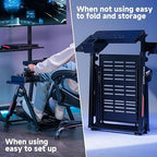 GTPLAYER Flight Racing Simulation Stand Foldable Gaming Stand Compatible with Logitech/Thrustmaster/PXN Gaming Devices Adjustable Stable Simulator Cockpit Stand, Electronic Device Not Included, Black