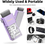 Laptop Screen Keyboard Cleaner Kit, All in 1 Electronic Cleaning Tool for MacBook iPad iPhone Pro Cell Phone, Brush Tool for Tablet, Computer, PC Monitor,TV Camera Lens with Patent, Purple