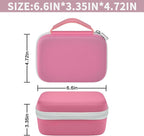 Case Compatible with Phomemo M110 Label Maker - Portable Mini Bluetooth Thermal Label Maker Carrying Storage Bag for Printer Labels, USB Cable and Accessories - Pink (Box Only)