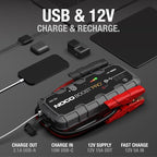 NOCO Boost GB150: 3000A UltraSafe Jump Starter – 12V Lithium Battery Booster Pack, Portable Jump Box, Power Bank & Jumper Cables - for 9.0L Gas and 7.0L Diesel Engines