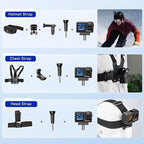 DJI Osmo Action 5 Pro Standard Combo,with 58 Piece Accessory Kit and 2 Extra Batteries + 64GB Card - Waterproof Action Camera with 1/1.3" Sensor, 4K/120fps Video, Action Camera 4K Ideal for Sports