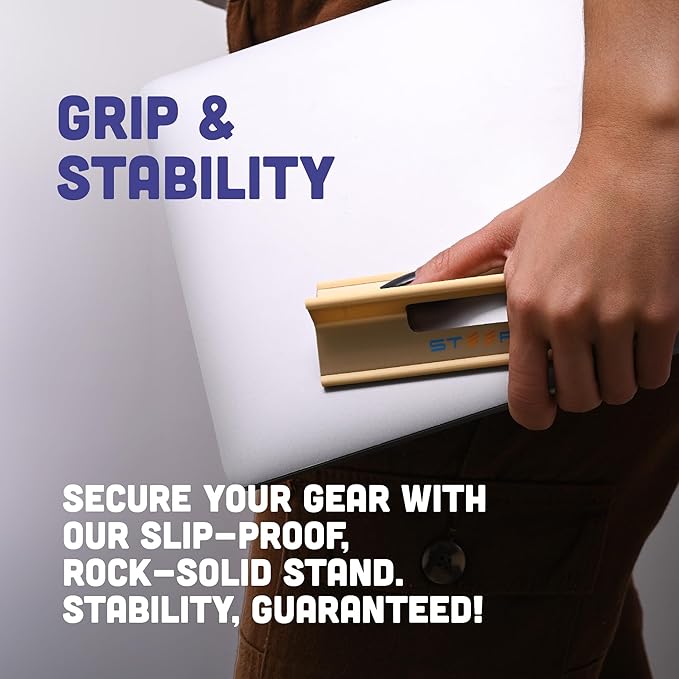 Steepy Portable Laptop Riser - 3 Height Adjustable Stand for Desk
