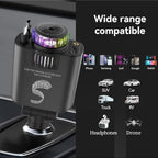 Retractable Car Charger USB C Fast Charging 120W, Car Accessories Cigarette Lighter Adapter with Aromatherapy Starlight, Car Charger iPhone16 15 14 13 12 11 Essentials Gift for Travelers, Men, Women