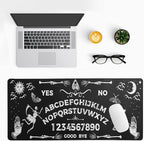 Mysterious Spirit Goth Gaming Mouse Pad 31.5x11.8 Inch Large Desk Mat Black Extended Pads Big Mousepad Non-Slip Rubber Base Keyboard Mat with Stitched Edges for Gaming Laptop Computer PC Desktop