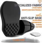 Ergonomic Slope Mouse Pad Wrist Support, Wrist Rest Mousepad for Carpal Tunnel Pain Relief with Massage Bulge and Slow Rebound Memory Foam (12x8 inch, Black)