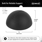 Silicone Speaker Isolation Feet (4-Pack, 1") – Non-Skid Adhesive Pads for Turntable, Subwoofer & Audio Gear – Anti-Vibration Damping, 20 Duro Rubber