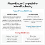 MacBook Pro Docking Station Dual Monitor 4K@60Hz for MacBook Pro/Air M3 Pro/M4, PULWTOP USB C Docking Station Stand Laptop Dock with 2 HDMI, PD, Ethernet, USB A/C 10Gbps, Audio, SD/TF, USB 2.0