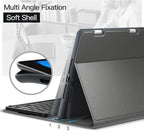 JETech Keyboard Case for iPad 10.2-Inch (2021/2020/2019 Model, 9th/8th/7th Generation) with Pencil Holder, Magnetic Detachable Bluetooth Wireless Keyboard, Soft TPU Back Stand Cover (Space Gray)