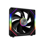 GAMDIAS 120mm ARGB PWM Case Fan, 2 Blades in 1 Fan Pack (Standard & Reverse Blades), Sync with RGB Motherboards, Easy Installation & Cable Management w/Cabless Daisy Chain Design