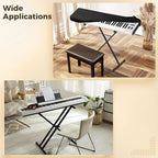 Piano Keyboard Dust Cover, 88 Key Electronic Piano Dust Cover, Waterproof Shield, Oxford Cloth, Ideal for Home and Studio, Black