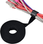 Pasow fastening tape Cable Tie Double Side Nylon Power Wire Management 3/4Inch 1 Roll Hook (5 Yards, Style 2)