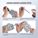 NEEWER 12 in 1 Camera Lens Cleaning Kit for DSLR Cameras, Electronics, Smartphones, Tablets, 10x Cleaning Swab for 24mm Full Frame Sensor + 1x Cleaner Spray + 1x Cloth, HM-46