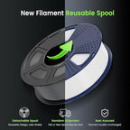 SUNLU PETG Glow in The Dark Filament, Luminous PETG 3D Printer Filament 1.75mm, High Brightness and Long Time Filament, Dimensional Accuracy +/- 0.02mm, 1kg Spool. (White, Glow Green)