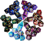 DND Dice Set 42 Pcs Polyhedral Dungeons and Dragons Rolling Dice for D&D RPG MTG Table Games Dice Bulk with Colorful Drawstring Bags and Dice Tray (Star)