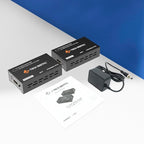 J-Tech Digital HDMI Extender 1080P 60Hz Over Single CAT 5e/6/7 PoC (Power Over Cable) up to 165ft, Deep Color EDID Copy Zero Signal Loss [JTD-HDEX-1PV2]
