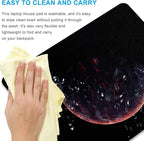 Sci-fi Galaxy Planet Mouse Pad Personalized Design Laptop Computer Non-Slip Rubber Mousepad 9.5x7.9 Inch