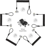 Keyed Alike 5Pack Security Hardware Cable Lock Kit,Retractable Cable Lock Portable Keyed Laptop Lock 5Keys 6.2Ft for Monitors, Laptops, MacBooks, Tablets, iPad,Mac mini,