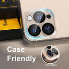 beuxece for 6 Pack iPhone 16 Pro/iPhone 16 Pro Max Camera Lens Protector [Drop Protection] [Case Friendly] [Easy Installation] 9H Tempered Glass Camera Screen Protector Cover Accessories, Clear