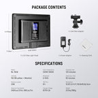 NEEWER 192 LED Video Light Panel, 20W Ultra Thin 8000mAh Bi Color Dimmable DSLR Camera Soft Photography Key Lighting 3200K-5600K CRI97+ for Studio Recording Live Streaming, Cleaning Cloth