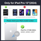 iPad Pro 13 inch Case with Keyboard (M4 2024), Flex Magnetic Detachable Backlit Keyboard for iPad Pro 13, Larger Multi-Trackpad, Landscape/Portrait, 160° Adjustable Stand, Slim Protective Case (Black)