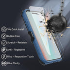 M MYBAT PRO for iPhone Air Case with Belt Clip Holster, [Compatible with Magsafe] w/Screen Protector, Anti-Drop, Shockproof, w 360°Rotating Kickstand, Heavy Duty Protection (Blue)