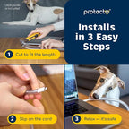 PROTECTO Heavy Duty Cord Protectors from Pets No Chew Solution, 10ft Easy to Use Dog & Cat Cord Protector, Clear & Odorless Critter Cord Covers for Pets, Power Audio & Video Wire Protector Tubing
