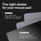 Wallhack PTFE Dot Mouse Skates | Premium Universal Skates for Gaming Mice | Ultra-Smooth Glide on Cloth & Glass Pads | Customize Speed & Control | Fast, Easy to Apply | Black 7mm x 7mm