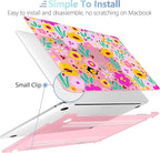 MEEgoodo Case for MacBook Pro 13 inch Case 2022 2021 2020 New A2338 M2/M1 A2251 A2289, Laptop Hard Shell with Keyboard & Camera Cover Compatible with 13 inch MacBook Pro, Pink Lilac Flowers
