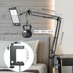 Metal Tablet Holder for Kindle Reading in Bed, Easy Adjust Hands Free Lazy Arm Mount for Kindle Accessories, Gifts for Readers